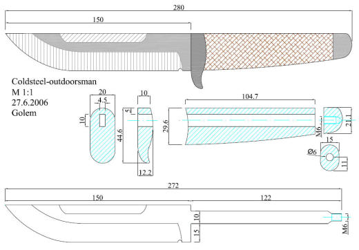 水果刀具CAD图纸模型DIY激光线切割钳工手工机械制作艺术品缩略图