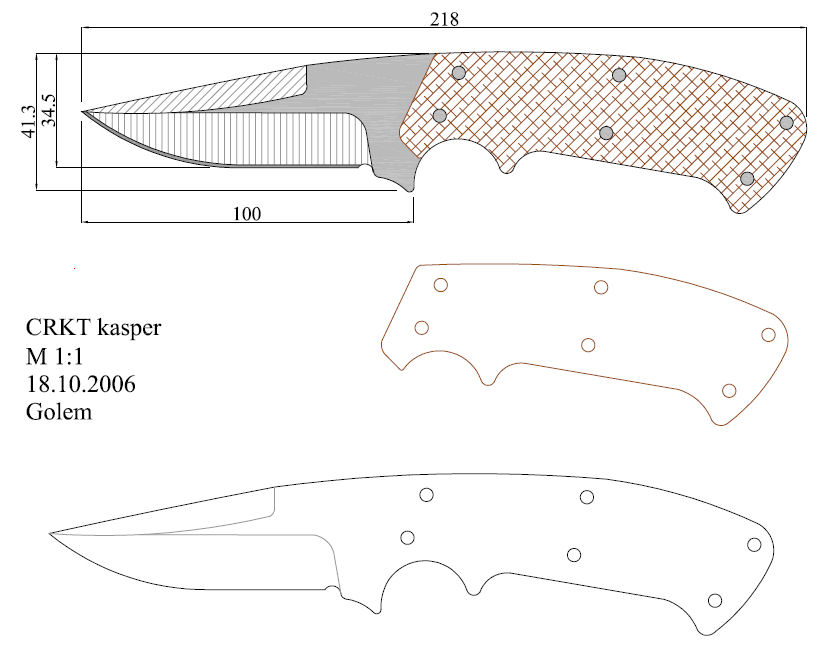 水果刀具CAD图纸模型DIY激光线切割钳工手工机械制作艺术品
