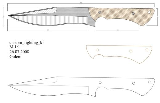 水果刀具CAD图纸模型DIY激光线切割钳工手工机械制作艺术品缩略图