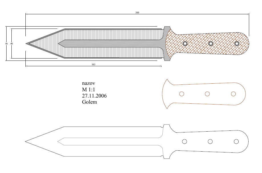 水果刀具CAD图纸模型DIY激光线切割钳工手工机械制作艺术品