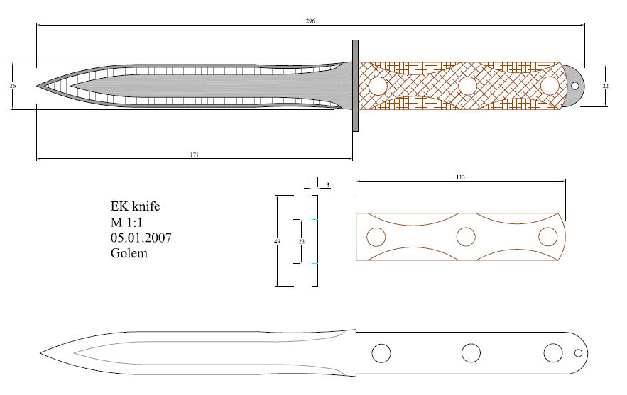 水果刀具CAD图纸模型DIY激光线切割钳工手工机械制作艺术品