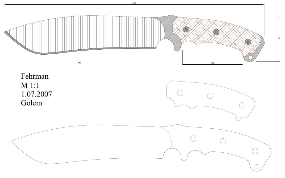 水果刀具CAD图纸模型DIY激光线切割钳工手工机械制作艺术品