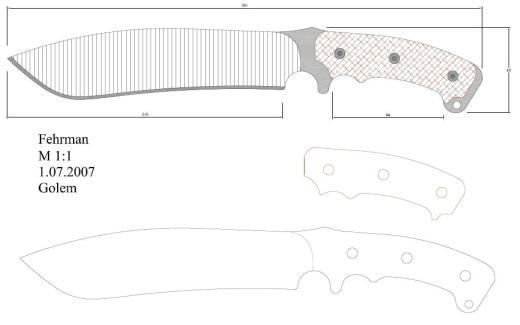 水果刀具CAD图纸模型DIY激光线切割钳工手工机械制作艺术品缩略图