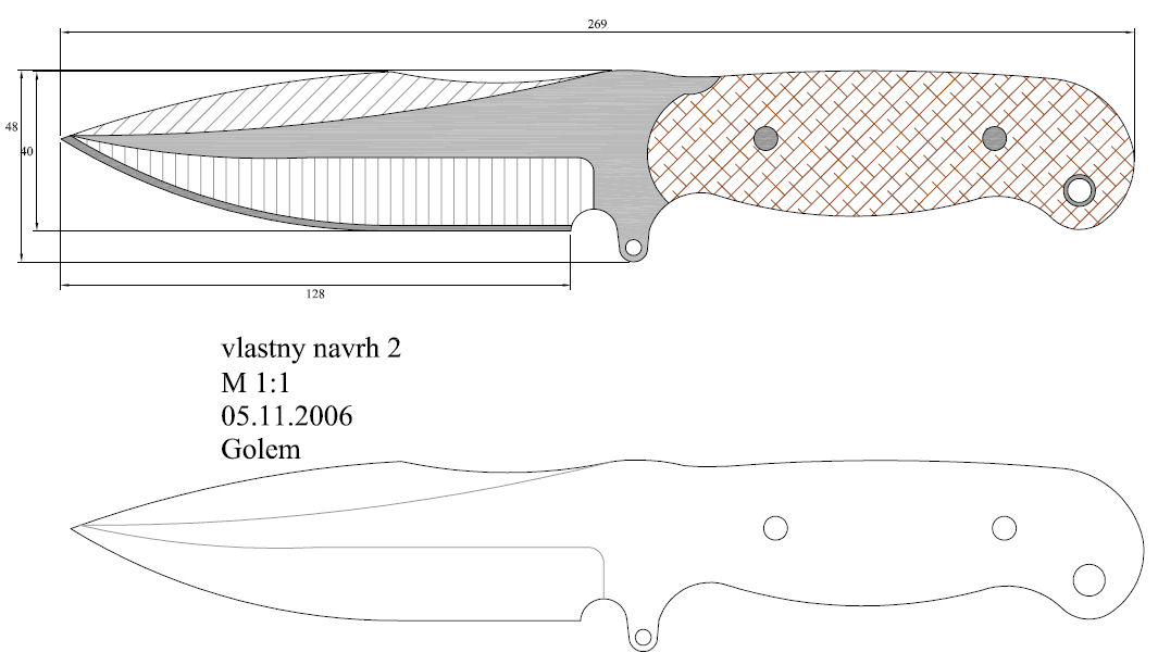水果刀具CAD图纸模型DIY激光线切割钳工手工机械制作艺术品