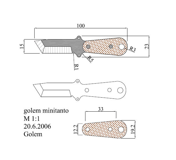 水果刀具CAD图纸模型DIY激光线切割钳工手工机械制作艺术品