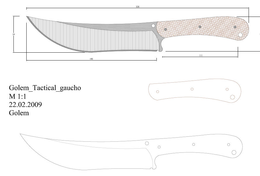 水果刀具CAD图纸模型DIY激光线切割钳工手工机械制作艺术品