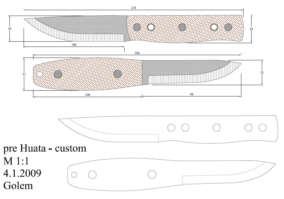 水果刀具CAD图纸模型DIY激光线切割钳工手工机械制作艺术品