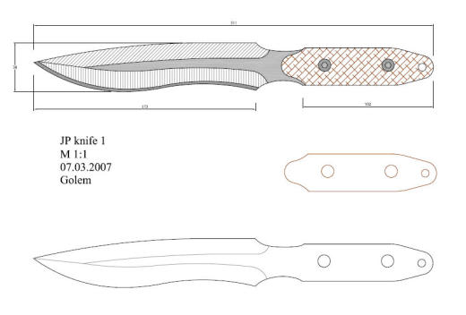 水果刀具CAD图纸模型DIY激光线切割钳工手工机械制作艺术品缩略图