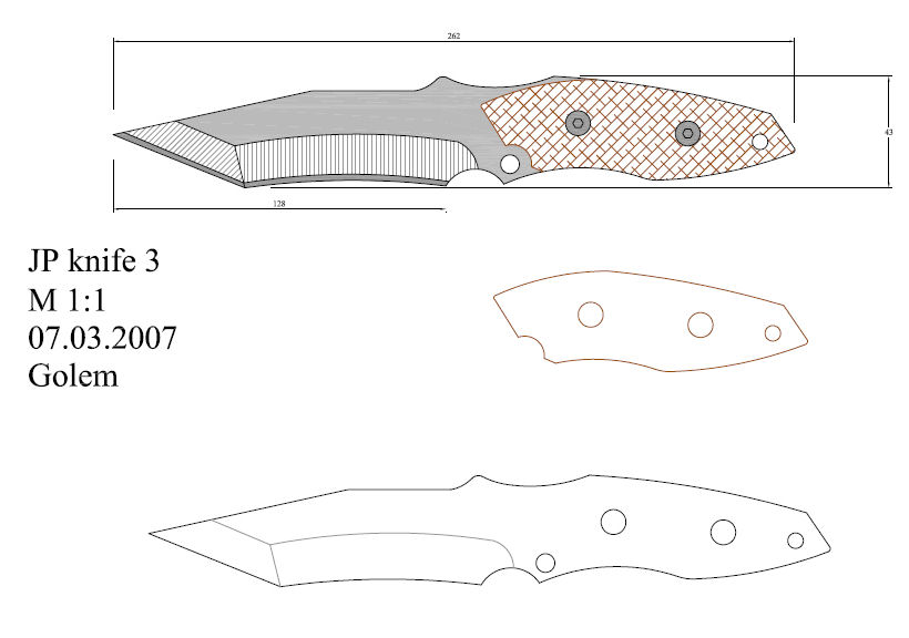 水果刀具CAD图纸模型DIY激光线切割钳工手工机械制作艺术品