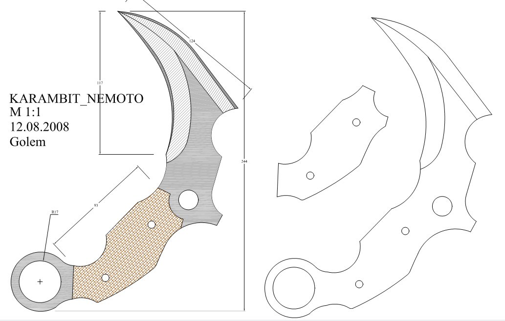 水果刀具CAD图纸模型DIY激光线切割钳工手工机械制作艺术品