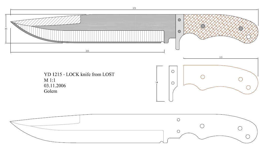 水果刀具CAD图纸模型DIY激光线切割钳工手工机械制作艺术品