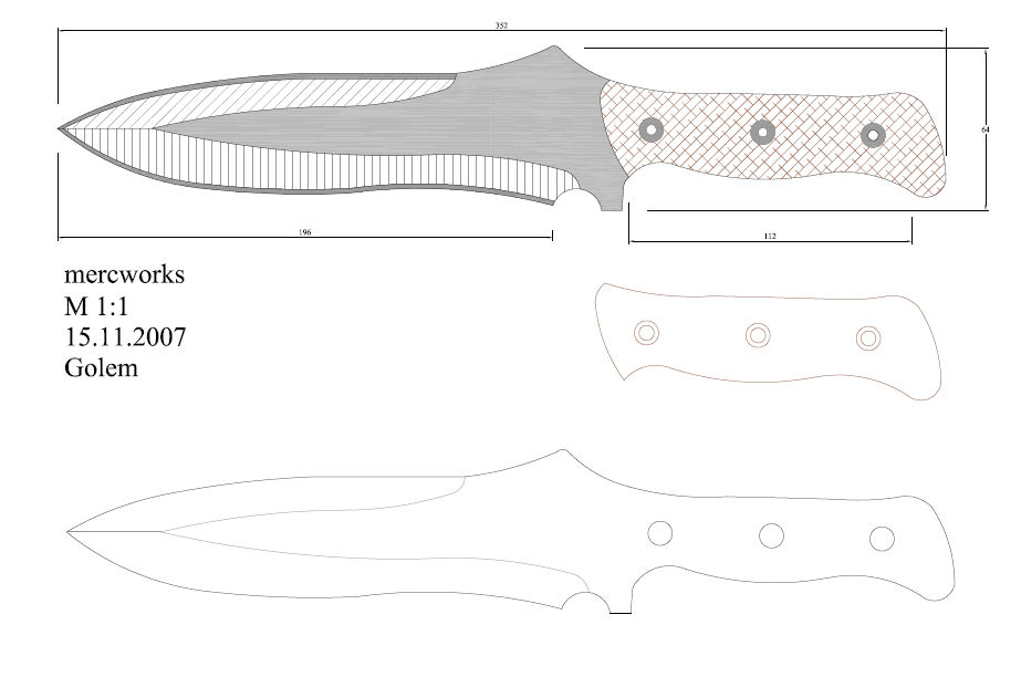 水果刀具CAD图纸模型DIY激光线切割钳工手工机械制作艺术品