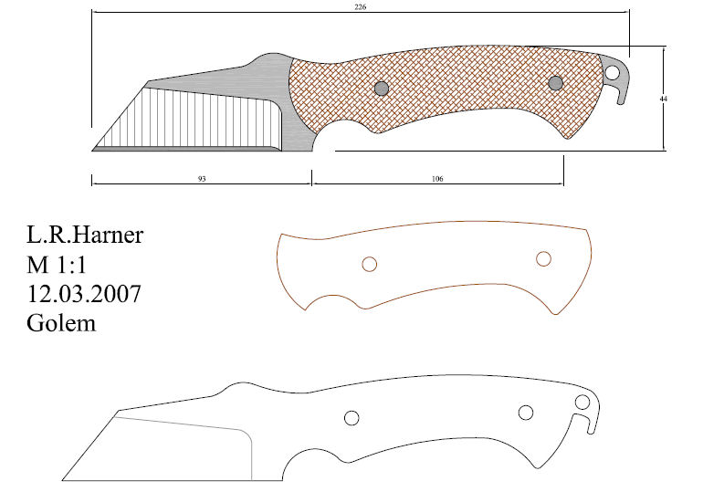 水果刀具CAD图纸模型DIY激光线切割钳工手工机械制作艺术品
