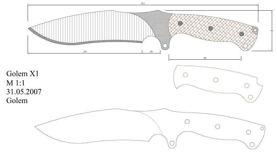 水果刀具CAD图纸模型DIY激光线切割钳工手工机械制作艺术品
