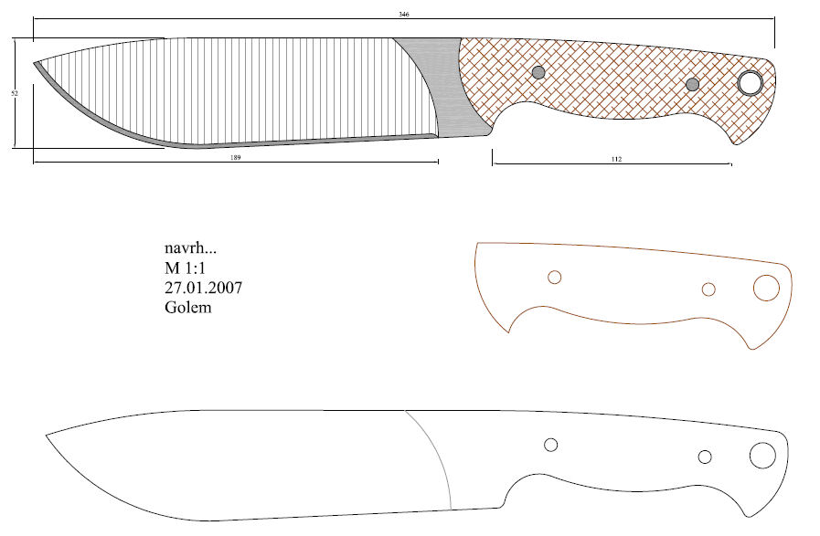 水果刀具CAD图纸模型DIY激光线切割钳工手工机械制作艺术品