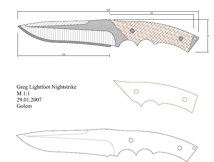 水果刀具CAD图纸模型DIY激光线切割钳工手工机械制作艺术品