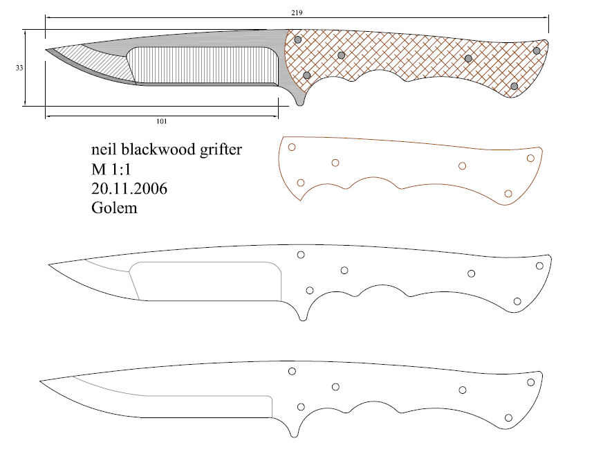 水果刀具CAD图纸模型DIY激光线切割钳工手工机械制作艺术品
