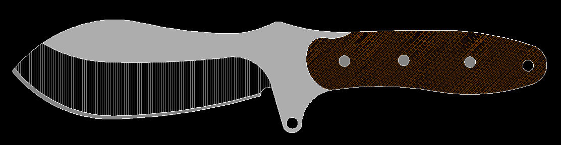 水果刀具CAD图纸模型DIY激光线切割钳工手工机械制作艺术品