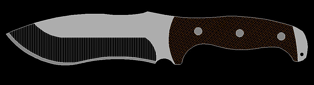 水果刀具CAD图纸模型DIY激光线切割钳工手工机械制作艺术品