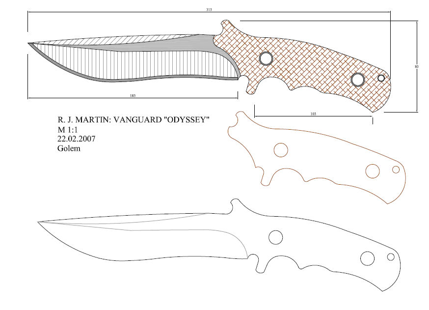 水果刀具CAD图纸模型DIY激光线切割钳工手工机械制作艺术品