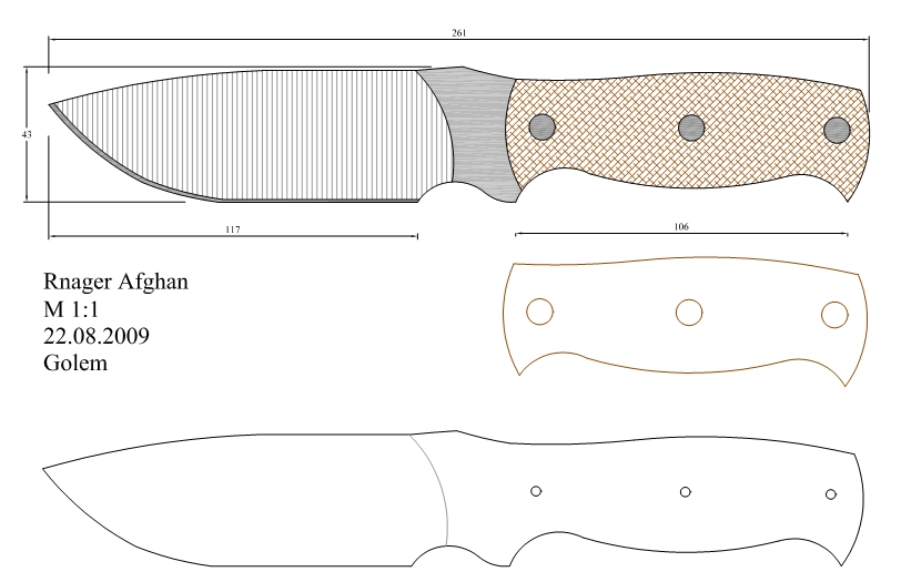 水果刀具CAD图纸模型DIY激光线切割钳工手工机械制作艺术品