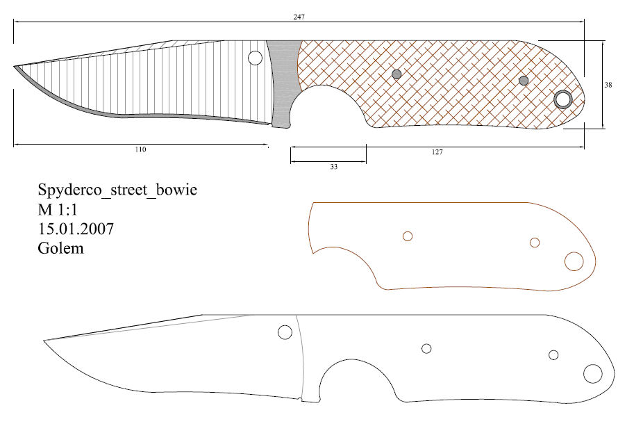 水果刀具CAD图纸模型DIY激光线切割钳工手工机械制作艺术品