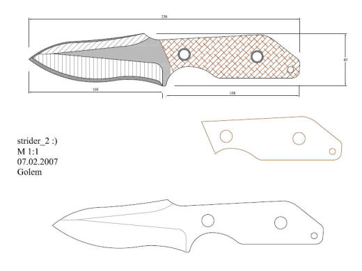 水果刀具CAD图纸模型DIY激光线切割钳工手工机械制作艺术品缩略图
