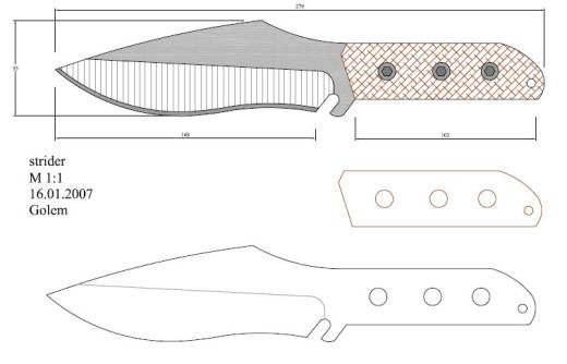 水果刀具CAD图纸模型DIY激光线切割钳工手工机械制作艺术品缩略图