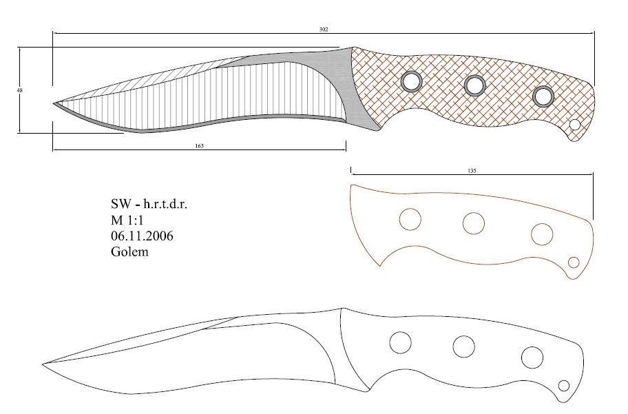 水果刀具CAD图纸模型DIY激光线切割钳工手工机械制作艺术品