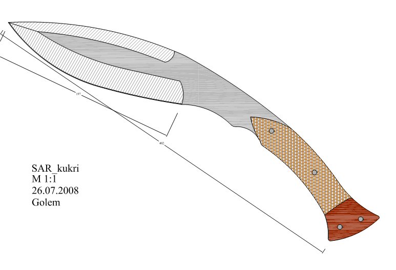水果刀具CAD图纸模型DIY激光线切割钳工手工机械制作艺术品