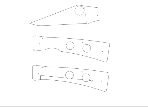 水果刀具CAD图纸模型DIY激光线切割钳工手工机械制作艺术品缩略图