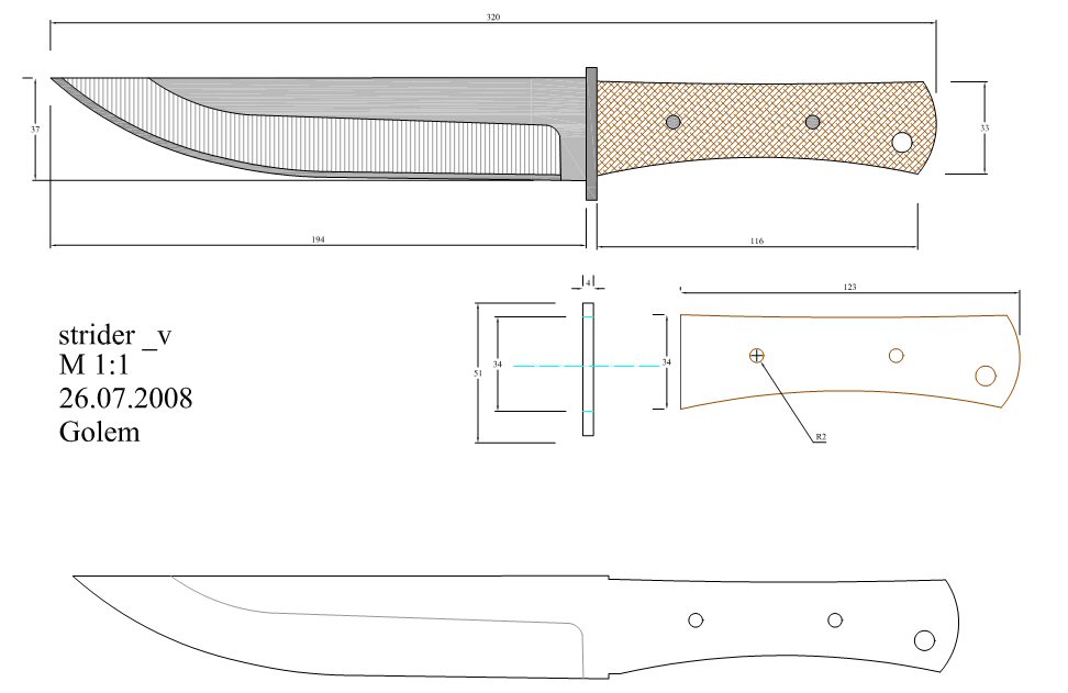 水果刀具CAD图纸模型DIY激光线切割钳工手工机械制作艺术品