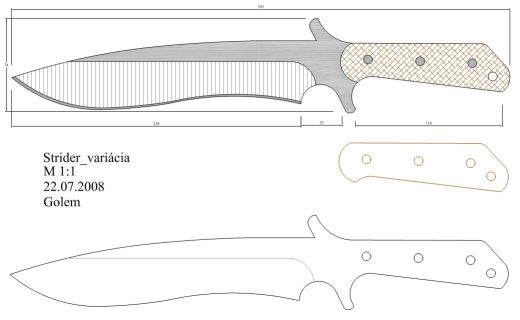 水果刀具CAD图纸模型DIY激光线切割钳工手工机械制作艺术品缩略图