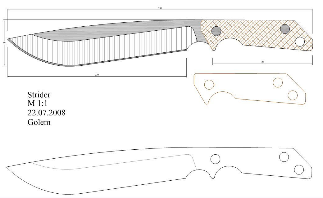 水果刀具CAD图纸模型DIY激光线切割钳工手工机械制作艺术品