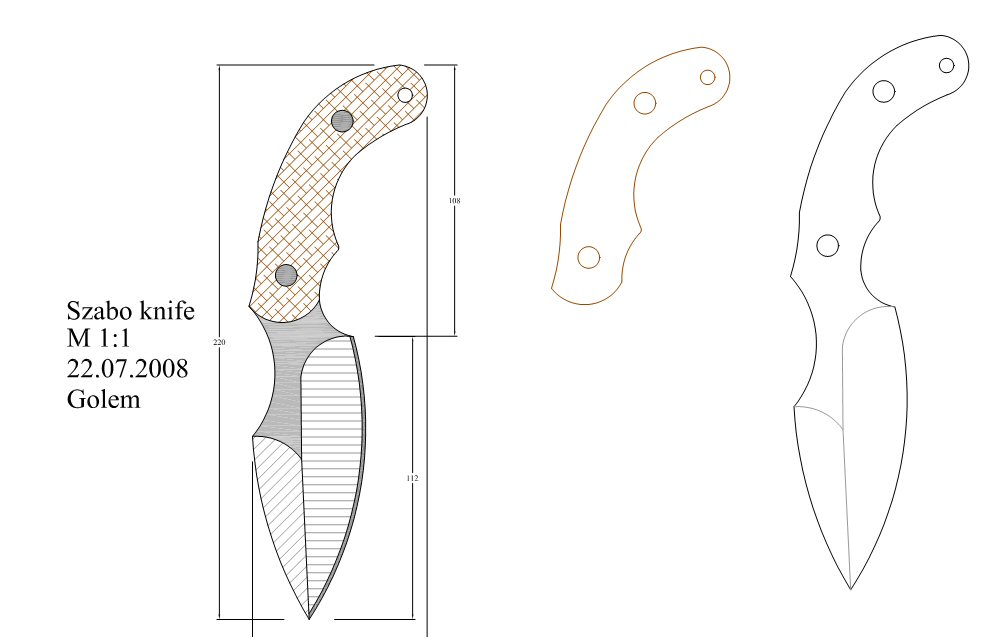 水果刀具CAD图纸模型DIY激光线切割钳工手工机械制作艺术品