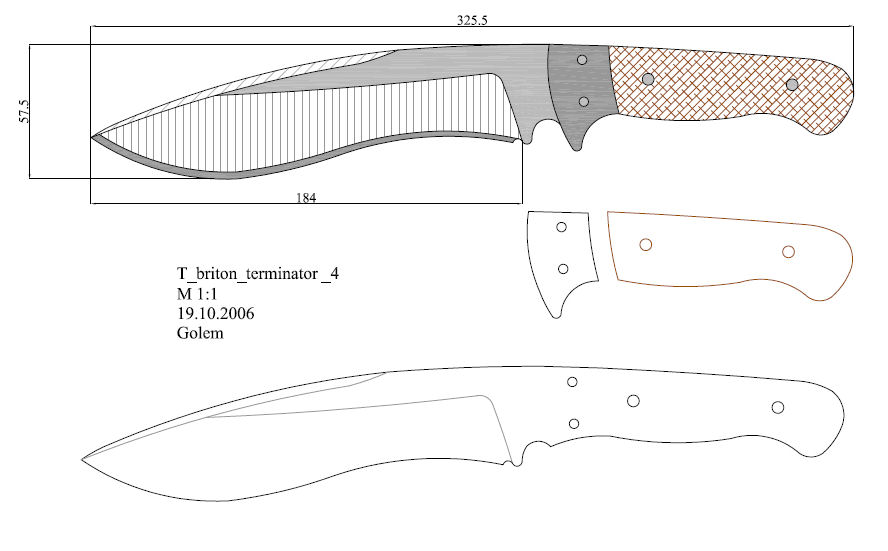 水果刀具CAD图纸模型DIY激光线切割钳工手工机械制作艺术品