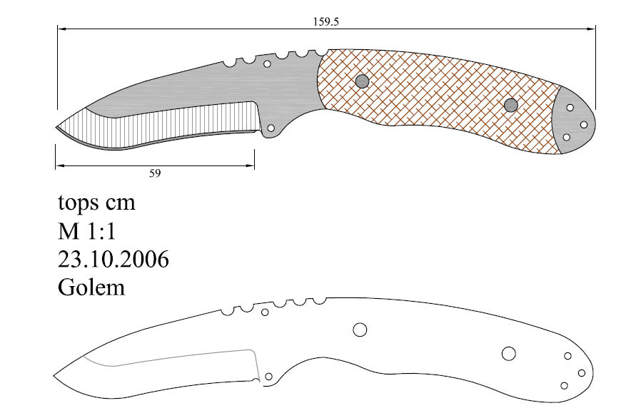 水果刀具CAD图纸模型DIY激光线切割钳工手工机械制作艺术品