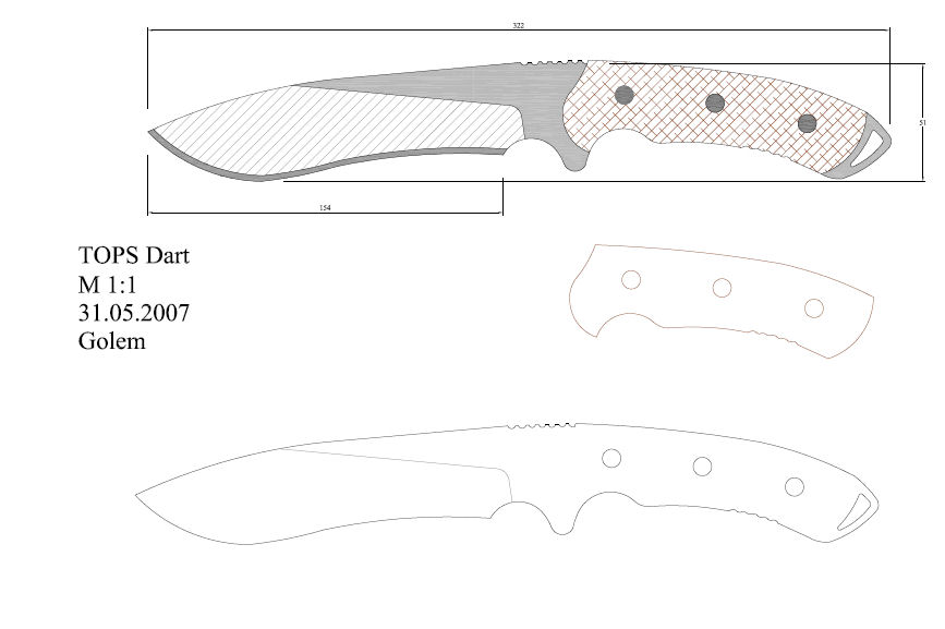水果刀具CAD图纸模型DIY激光线切割钳工手工机械制作艺术品