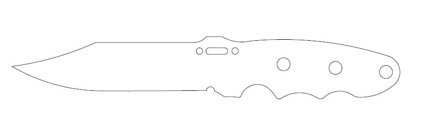 水果刀具CAD图纸模型DIY激光线切割钳工手工机械制作艺术品