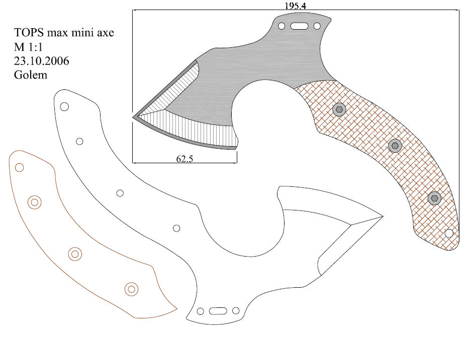 水果刀具CAD图纸模型DIY激光线切割钳工手工机械制作艺术品