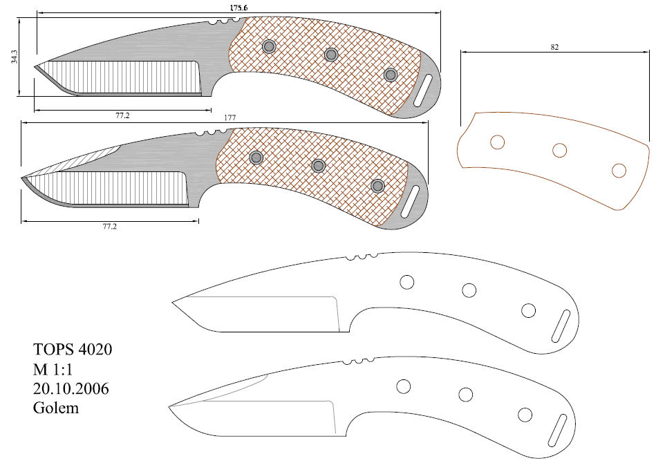 水果刀具CAD图纸模型DIY激光线切割钳工手工机械制作艺术品