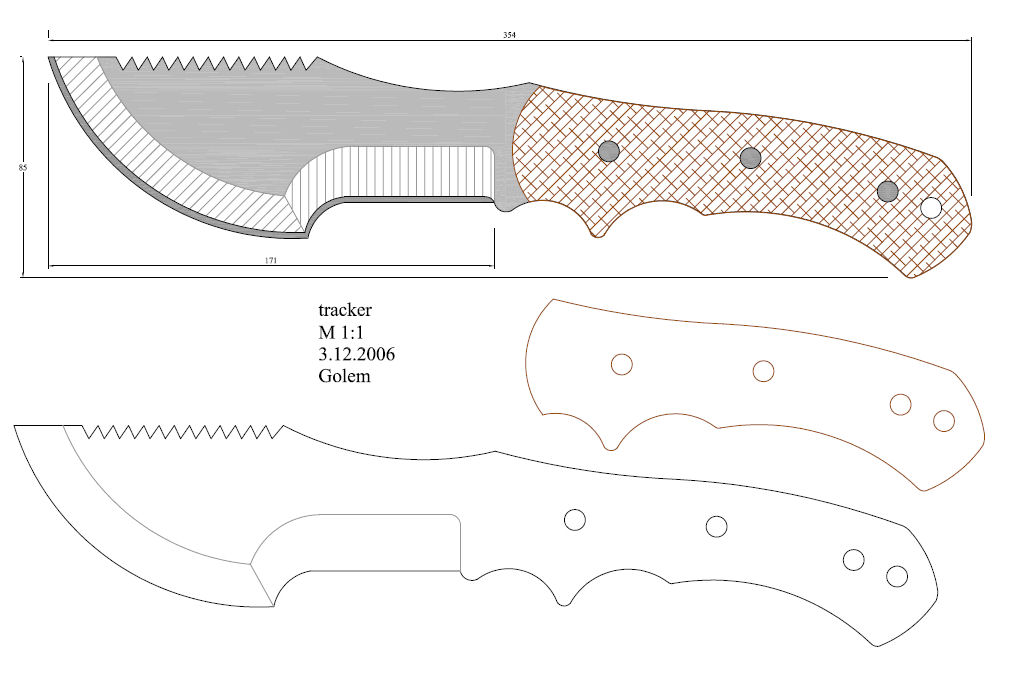 水果刀具CAD图纸模型DIY激光线切割钳工手工机械制作艺术品