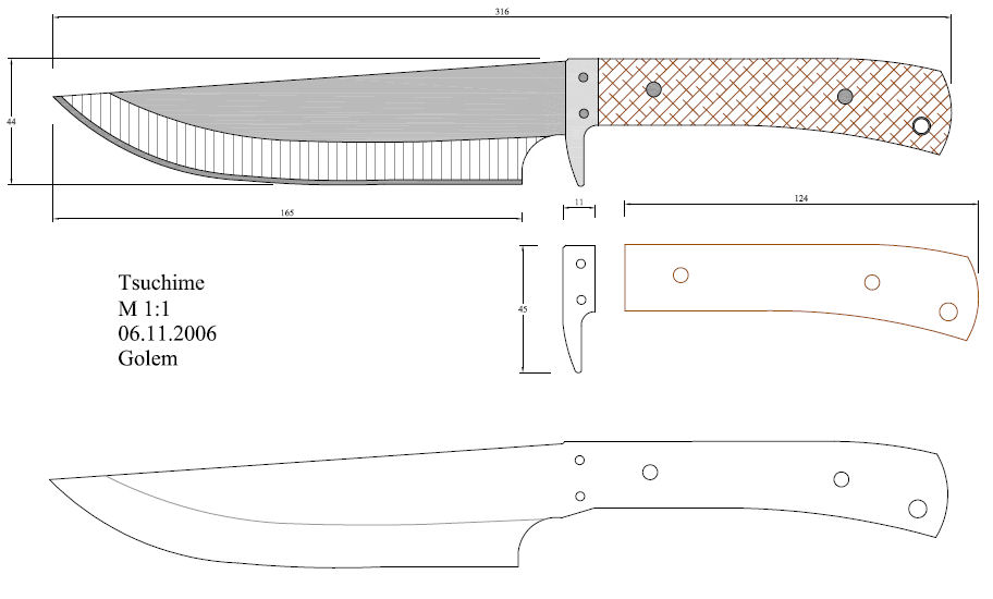 水果刀具CAD图纸模型DIY激光线切割钳工手工机械制作艺术品