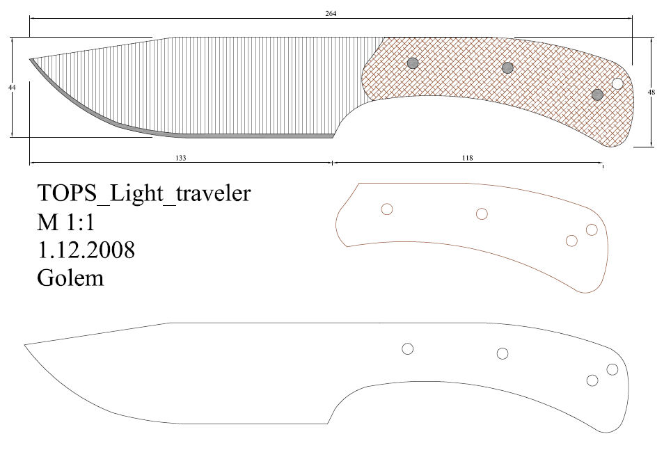 水果刀具CAD图纸模型DIY激光线切割钳工手工机械制作艺术品
