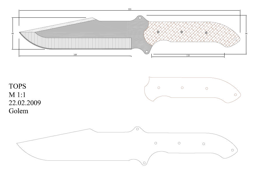 水果刀具CAD图纸模型DIY激光线切割钳工手工机械制作艺术品