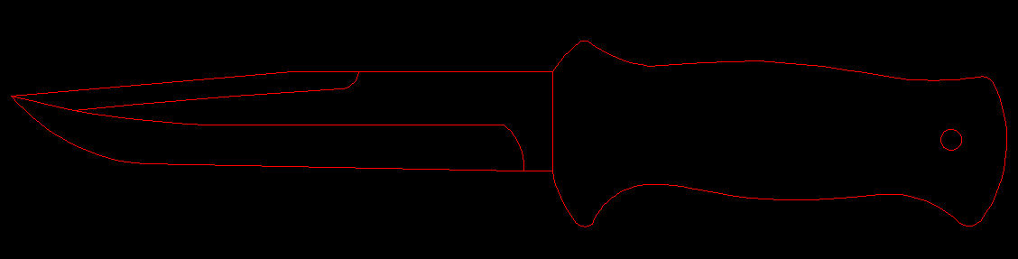 水果刀具CAD图纸模型DIY激光线切割钳工手工机械制作艺术品