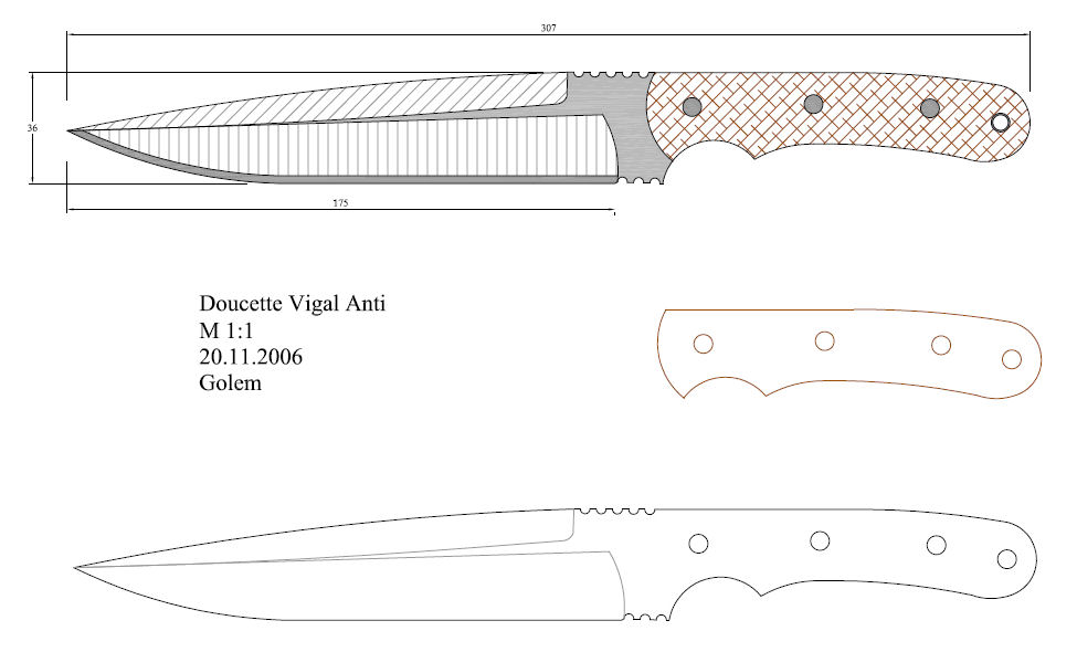 水果刀具CAD图纸模型DIY激光线切割钳工手工机械制作艺术品