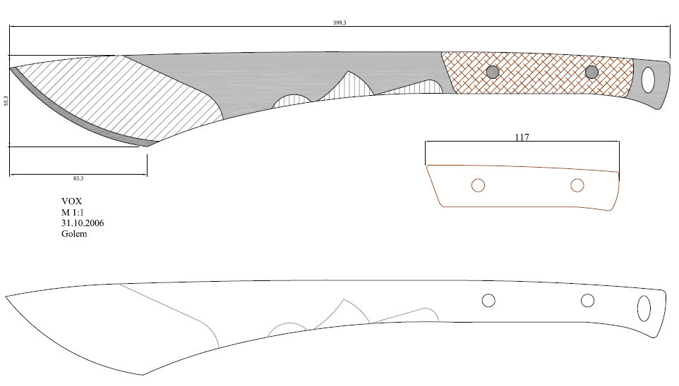 水果刀具CAD图纸模型DIY激光线切割钳工手工机械制作艺术品