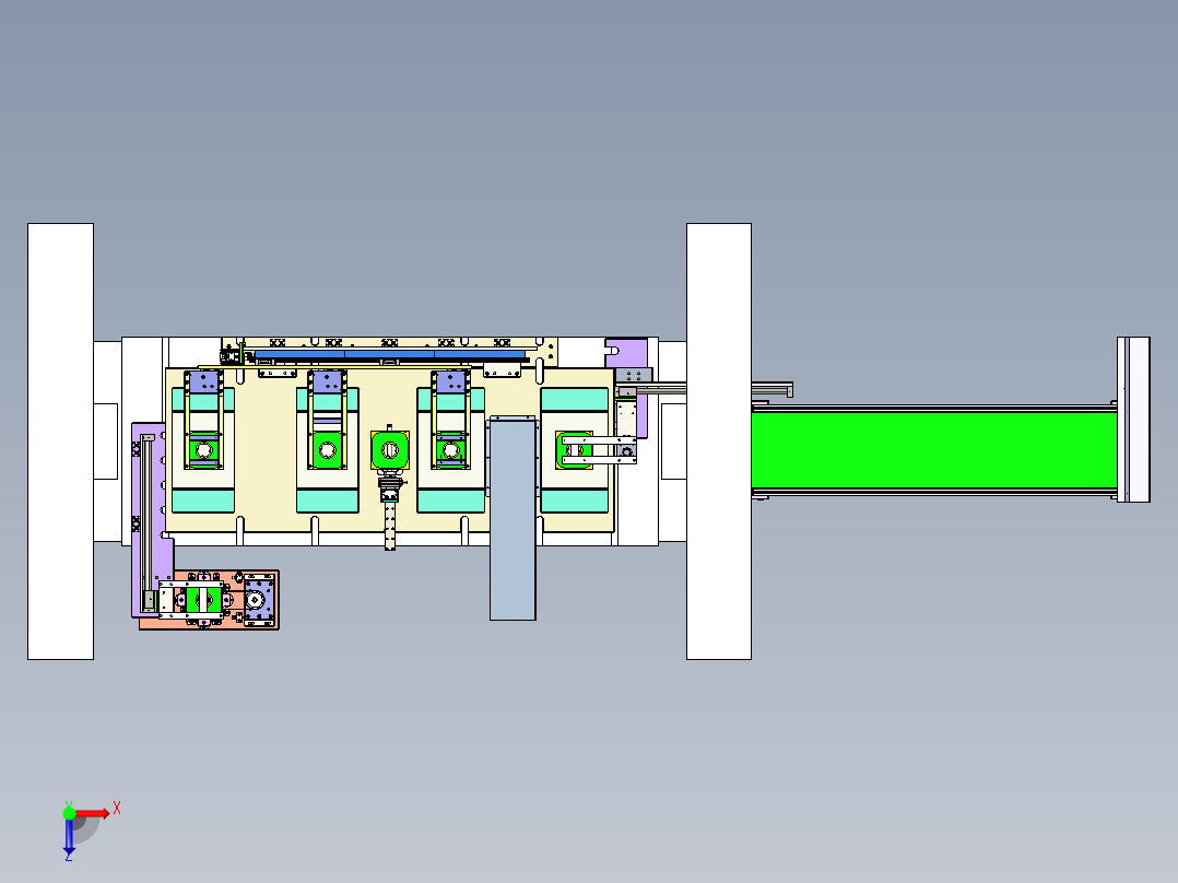 模内搬运俯视图