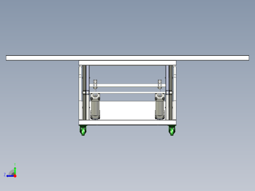 气动升降平台3D模型右视缩略图